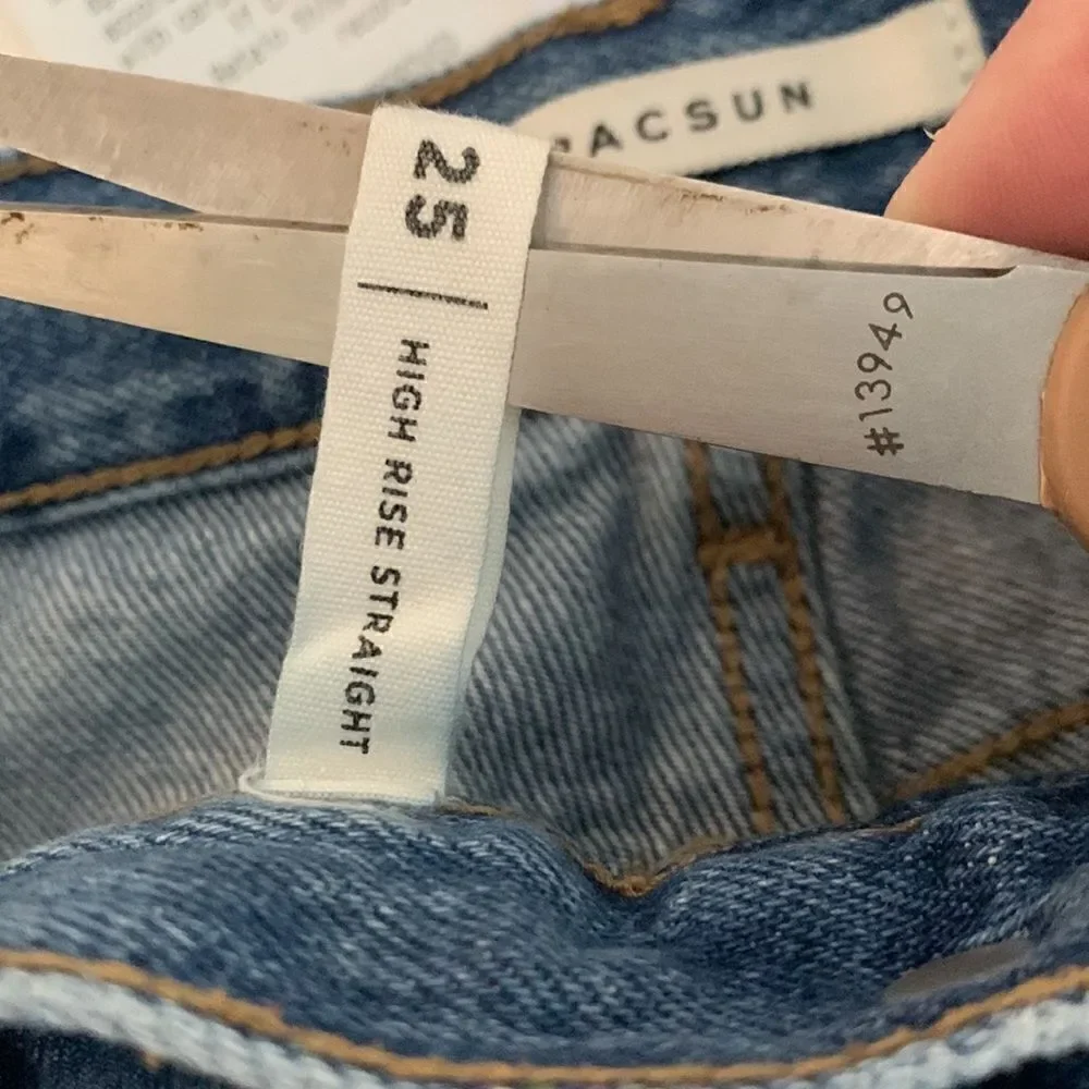 Pacsun high rise straight jeans